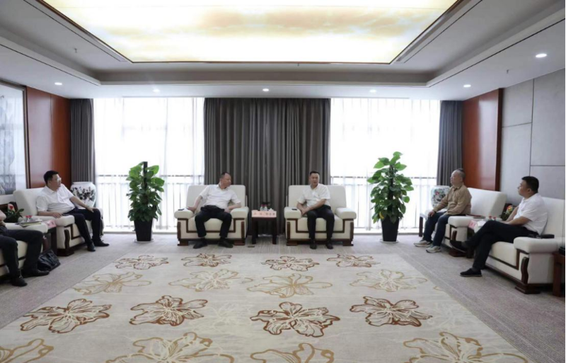 周鴻與湖南輕鹽集團(tuán)黨委副書記、副董事長(zhǎng)、總經(jīng)理李志勇舉行會(huì)談