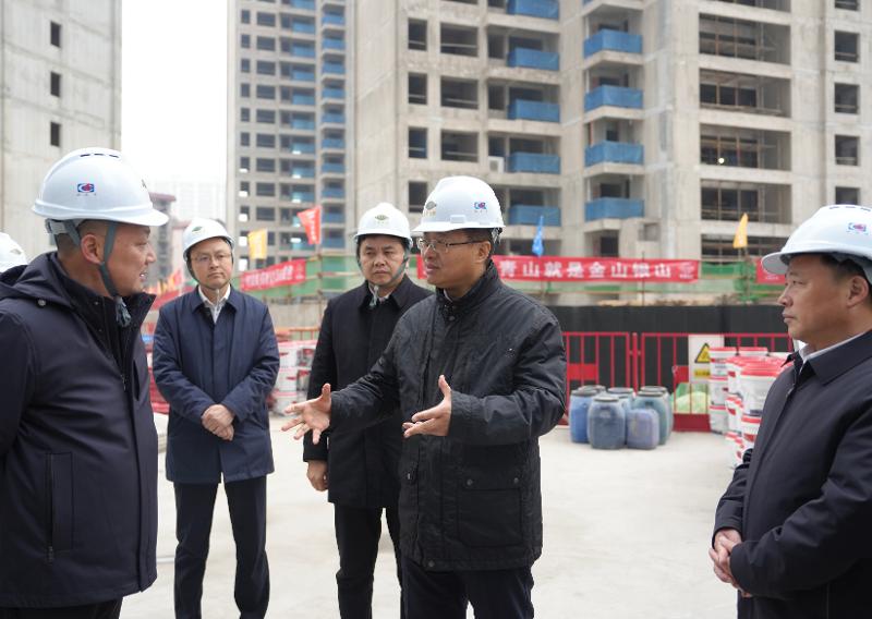 2024年12月26日，湖南省委常委、岳陽市委書記謝衛(wèi)江到四化建南區(qū)改造項目九禧府樓盤調(diào)研